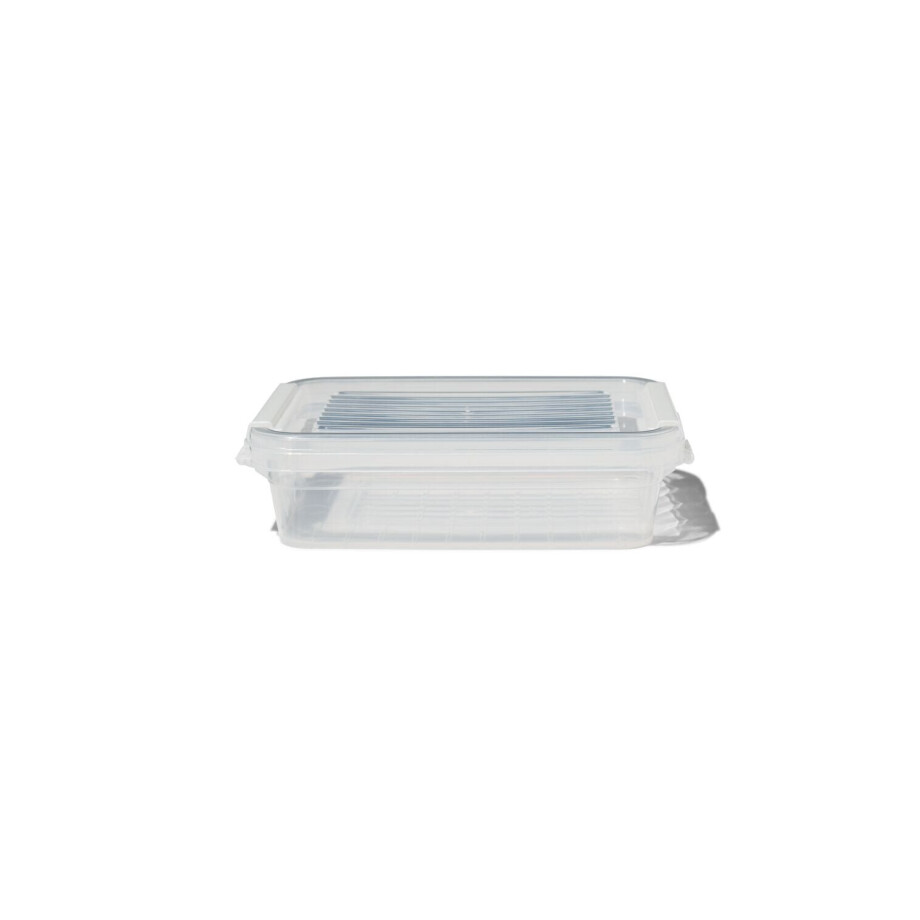 HEMA HEMA Opbergdoos Met Deksel 0.5L Dublin Transparant 18x11x5 (transparant) afbeelding 1