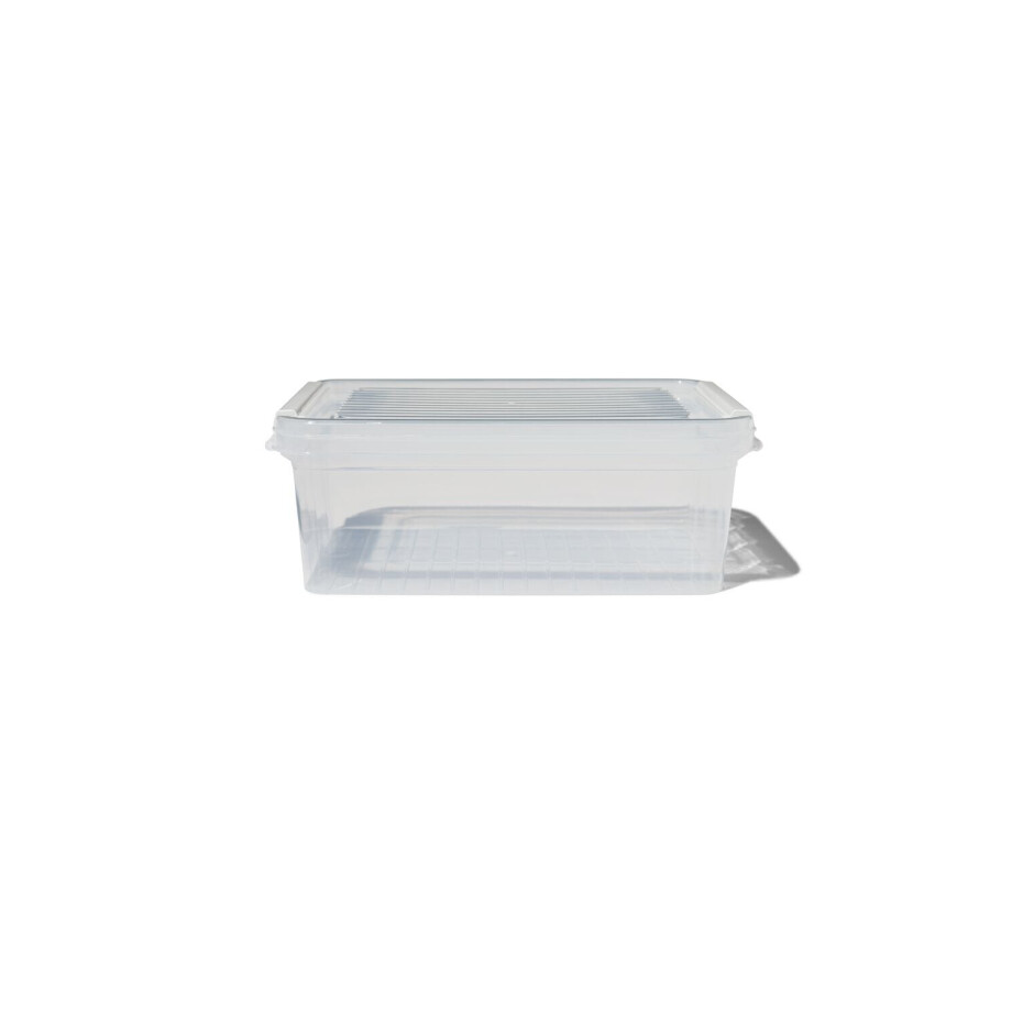 HEMA HEMA Opbergdoos Met Deksel 2.8L Dublin Transparant 25x17x10 (transparant) afbeelding 1