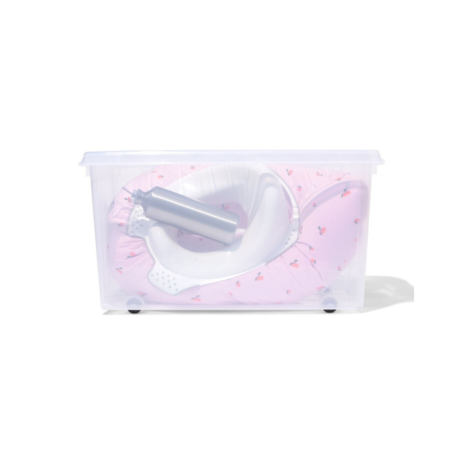 HEMA HEMA Opbergbox 70L Paris Transparant 72x40x38 (transparant) HEMA HEMA Opbergbox 70L Paris Transparant 72x40x38 (transparant) afbeelding 1