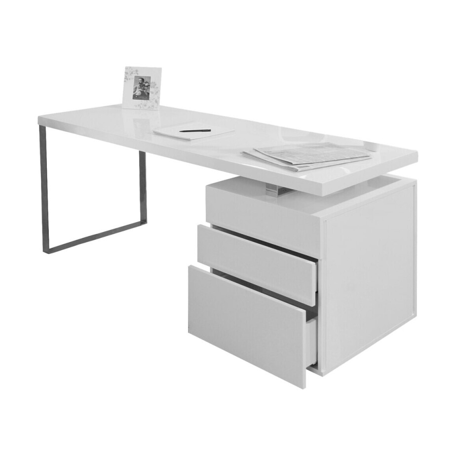 Artistiq Bureau 'Pamela' 160 x 70cm, met 3 laden Artistiq Bureau 'Pamela' 160 x 70cm, met 3 laden afbeelding 1