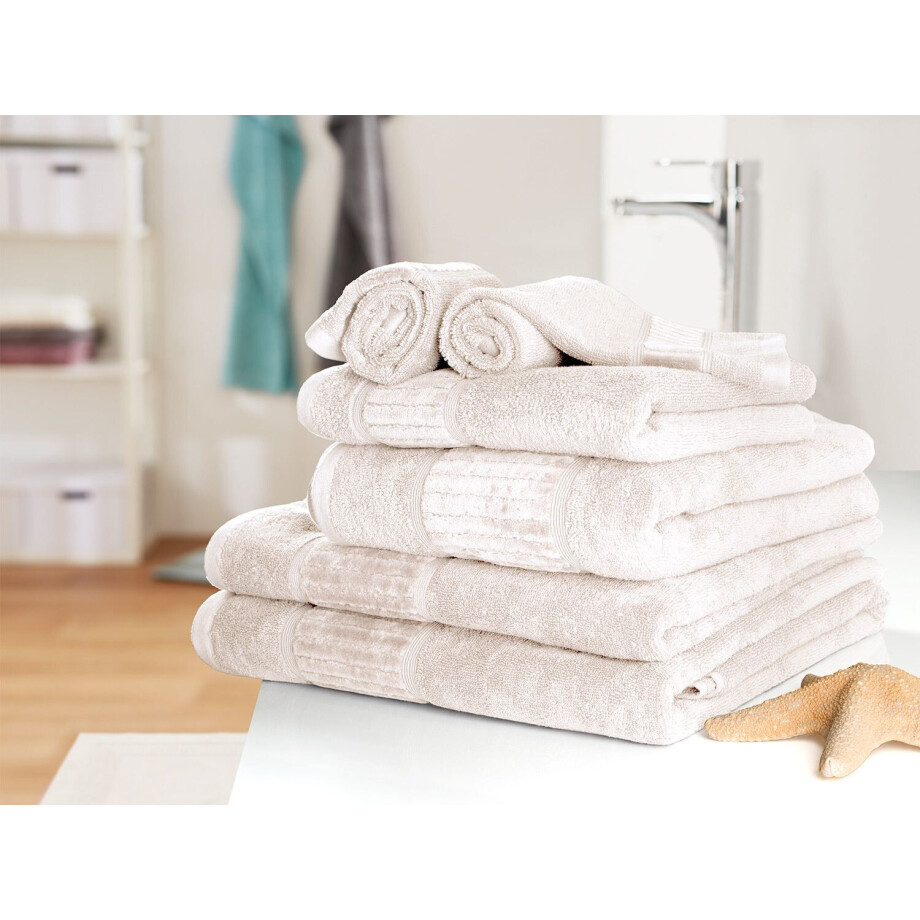 Gözze Badhanddoek Bio 70 x 140 cm (Crème) afbeelding 1