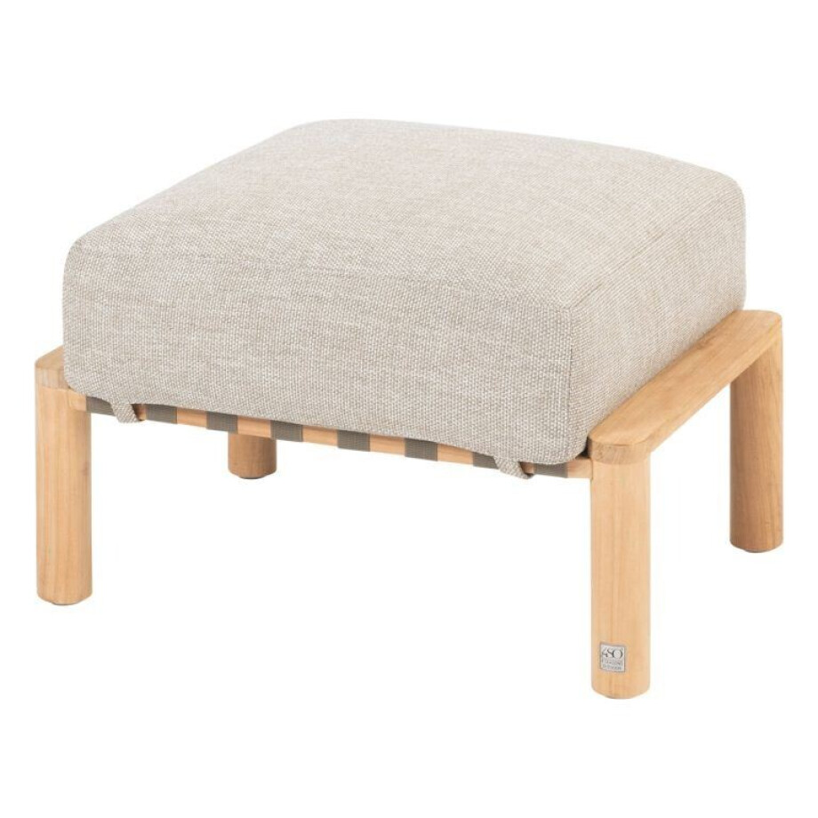 4 Seasons Outdoor Voetenbank Lucas Teak 4 Seasons Outdoor Voetenbank Lucas Teak afbeelding