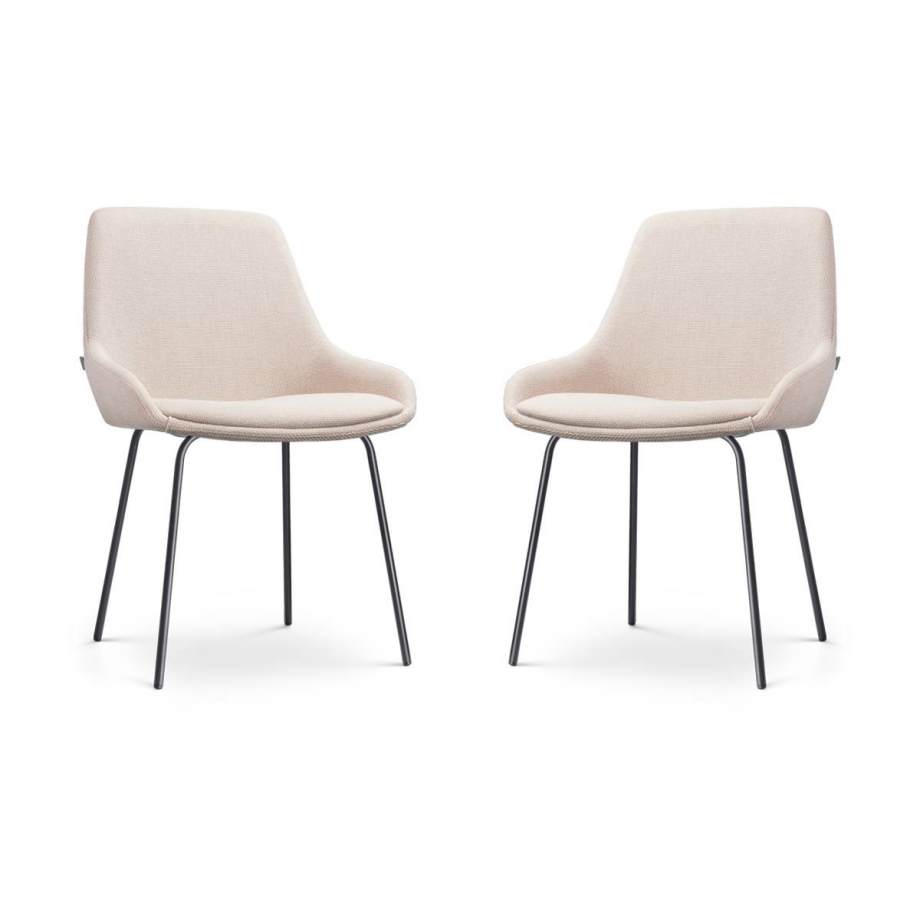 Set van 2 eetkamerstoelen Nora-Isa | Nolon afbeelding 1