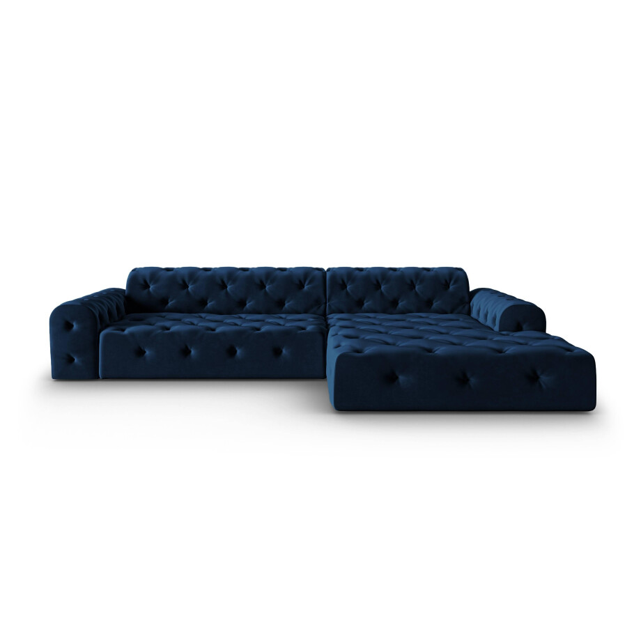 4-zits hoekbank Candice velvet rechts | Micadoni Limited Edition afbeelding 1