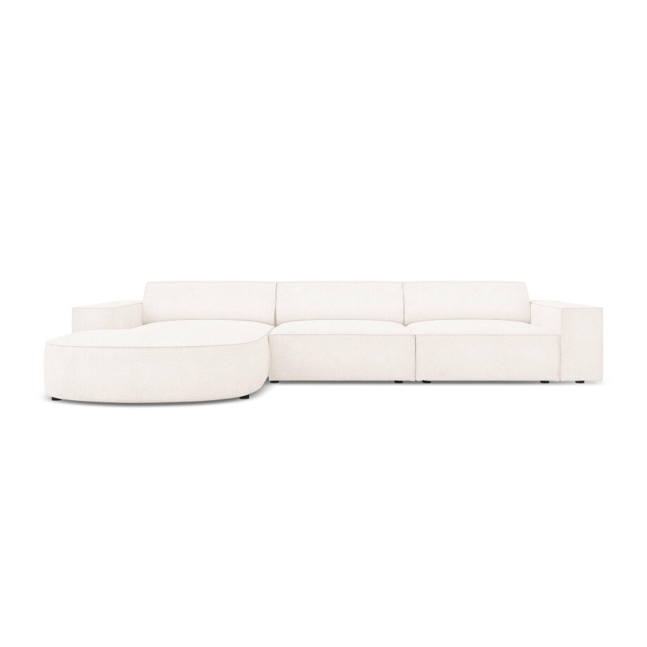 4-zits hoekbank Jodie bouclé Chaise Longue links | Micadoni Home afbeelding 1