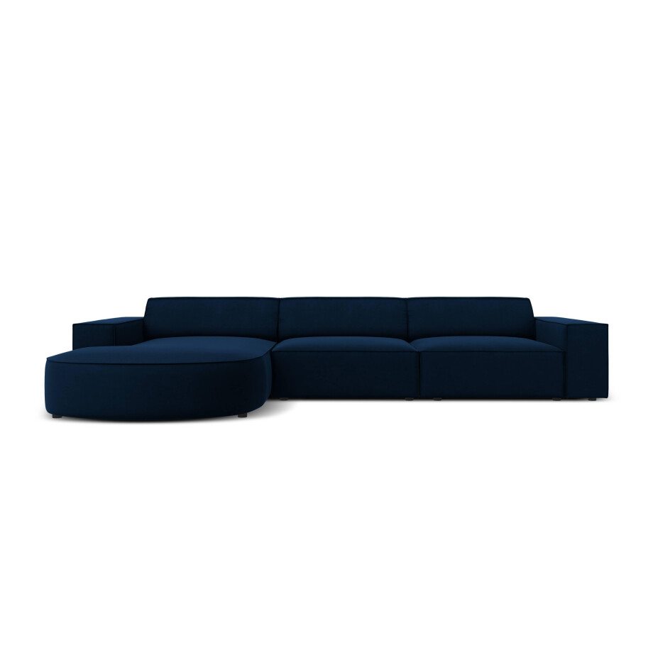 4-zits hoekbank Jodie velvet Chaise Longue links | Micadoni Limited Edition afbeelding 1
