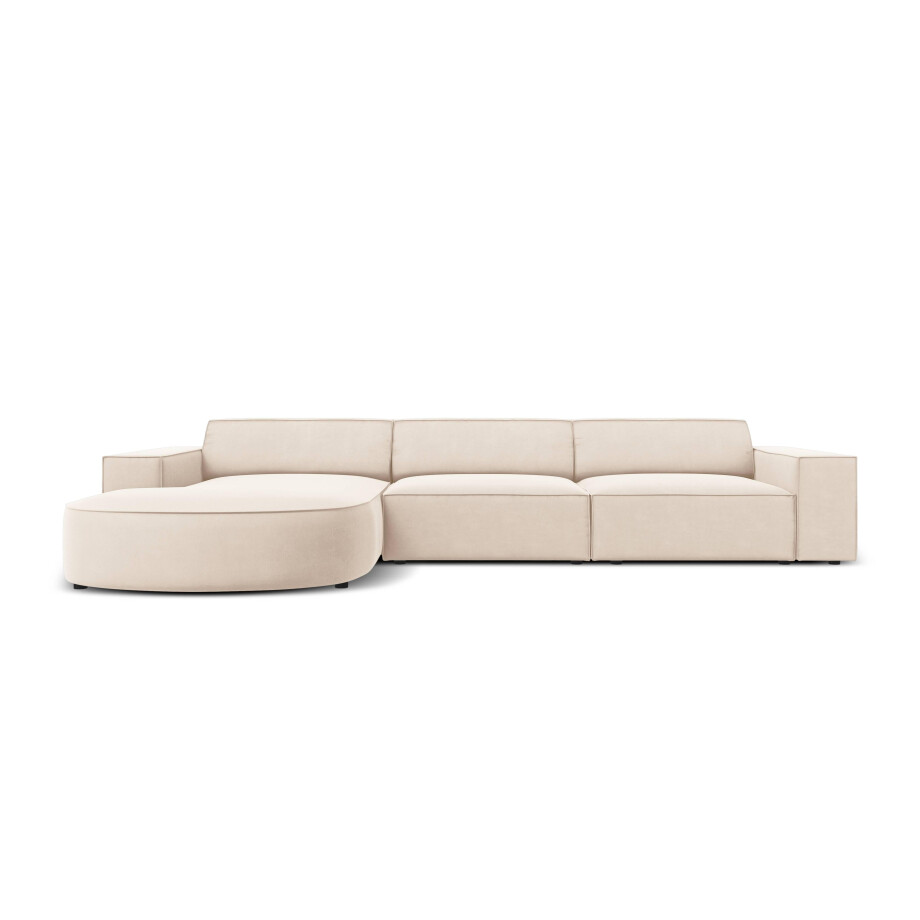 4-zits hoekbank Jodie velvet Chaise Longue links | Micadoni Limited Edition afbeelding 1