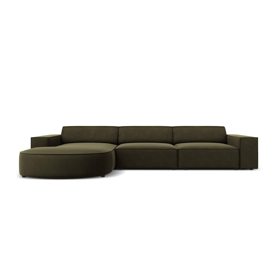 4-zits hoekbank Jodie velvet Chaise Longue links | Micadoni Limited Edition afbeelding 1