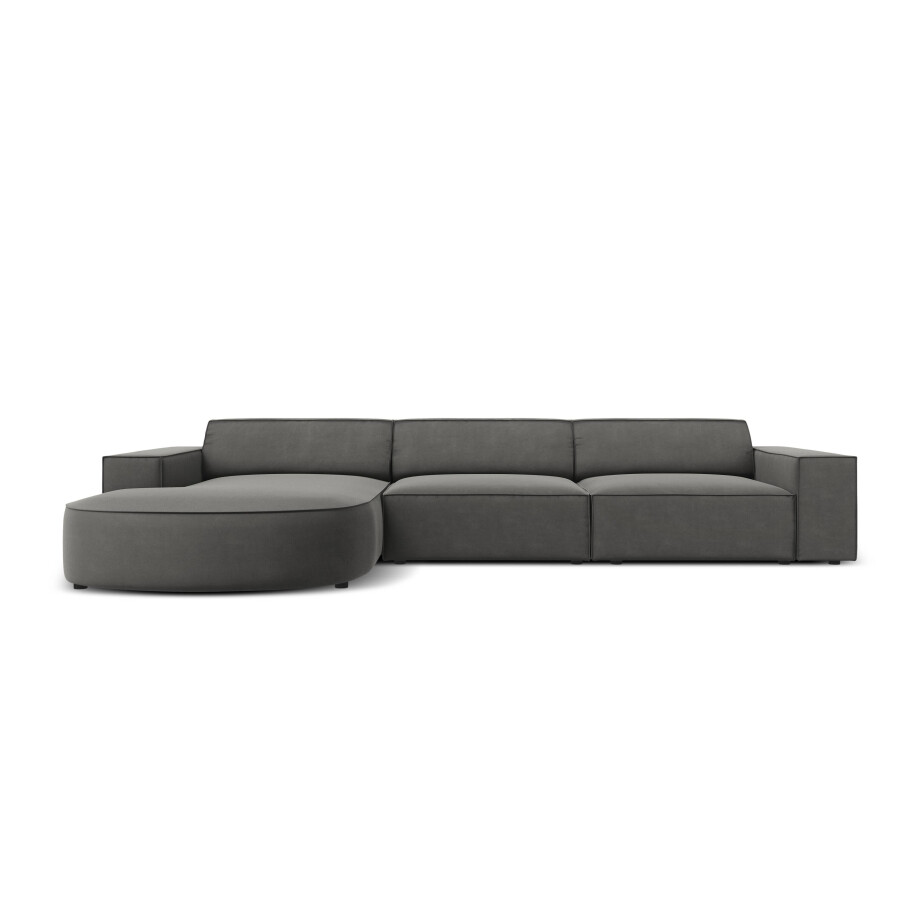 4-zits hoekbank Jodie velvet Chaise Longue links | Micadoni Limited Edition afbeelding 1