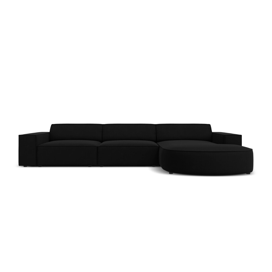 4-zits hoekbank Jodie velvet Chaise Longue rechts | Micadoni Limited Edition afbeelding 1