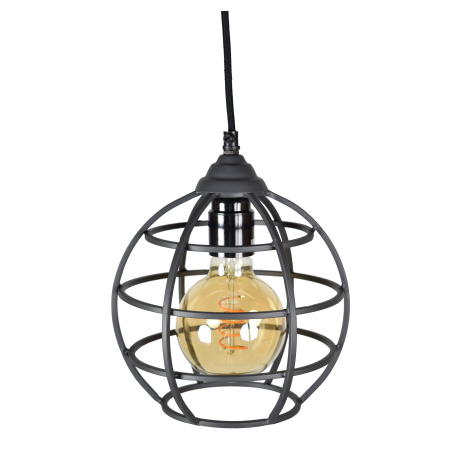 Urban Interiors hanglamp Globe 1-lichts Ø19, kleur Vintage Black afbeelding 1