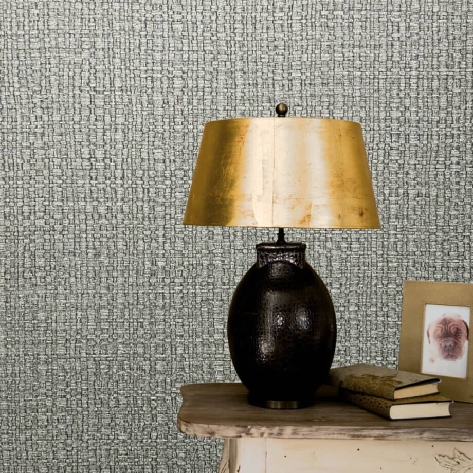 Noordwand Behang Vintage Deluxe Course Fabric Look groen afbeelding 1