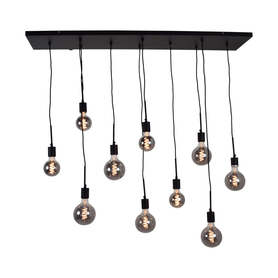 Urban Interiors Hanglamp 'Bulby' 10-lamps, kleur Zwart Urban Interiors Hanglamp 'Bulby' 10-lamps, kleur Zwart afbeelding 1