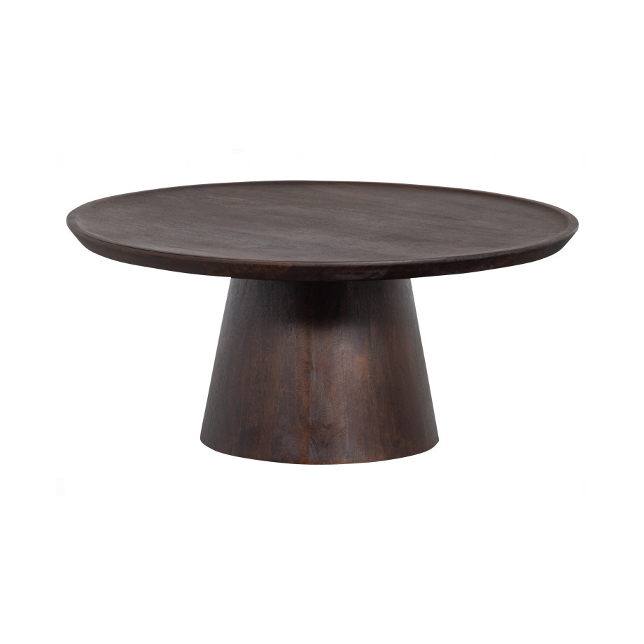 vtwonen Ronde Salontafel 'Coffee A Gogo' Mangohout, 90cm afbeelding 1