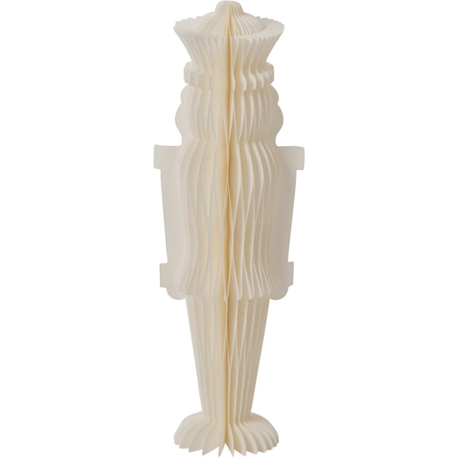 J-Line decoratie Notenkraker - papier - wit - small afbeelding 1