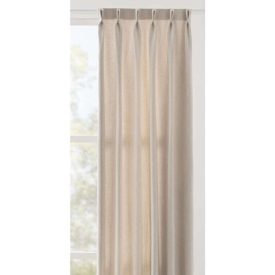 Leen Bakker - Gordijnstof Tristan Lichtdoorlatend - Polyester - Wit - B150 Cm afbeelding 1