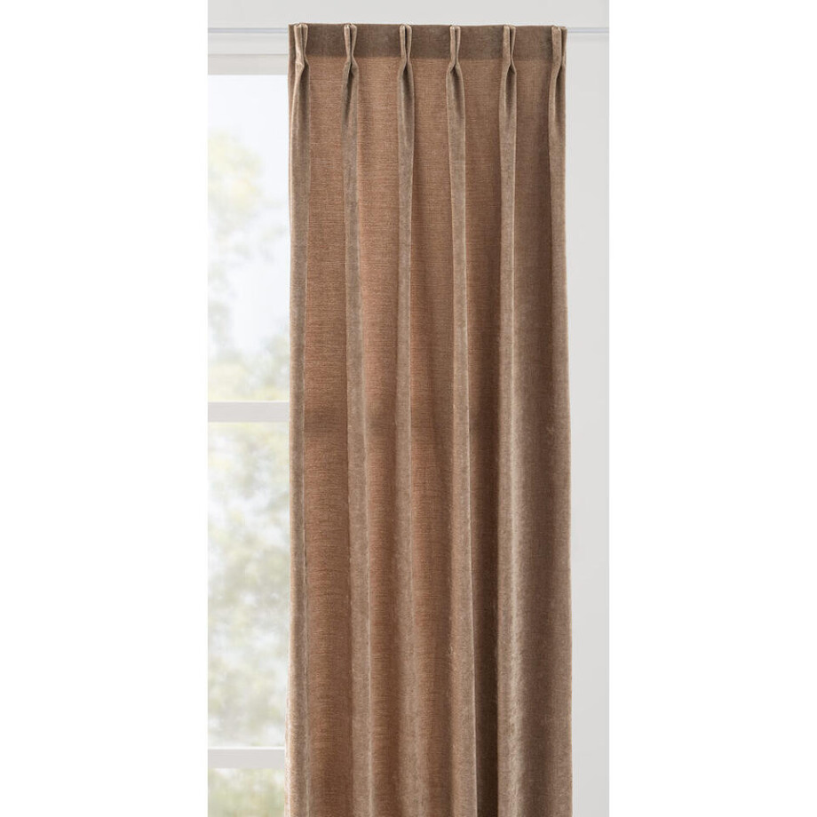 Leen Bakker - Gordijnstof Claire Lichtdoorlatend - Polyester - Roze - B140 Cm Leen Bakker - Gordijnstof Claire Lichtdoorlatend - Polyester - Roze - B140 Cm afbeelding 1