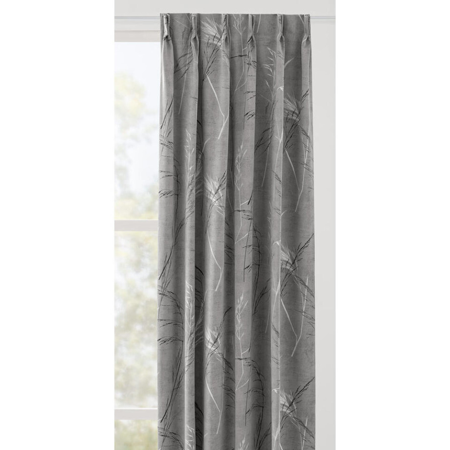 Leen Bakker - Gordijnstof Gilles - Licht - Polyester - Grijs - B140 Cm afbeelding 1