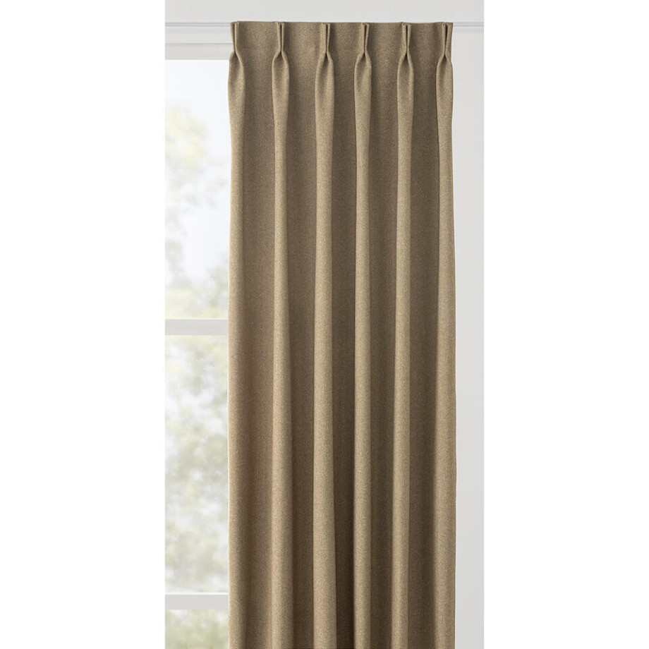 Leen Bakker - Gordijnstof Jeroen Lichtdoorlatend - Polyester - Taupe - B150 Cm Leen Bakker - Gordijnstof Jeroen Lichtdoorlatend - Polyester - Taupe - B150 Cm afbeelding 1