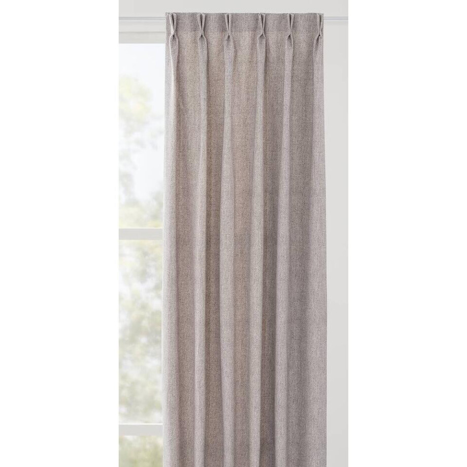 Leen Bakker - Gordijnstof Vivien - Lila - Polyester - Paars - B140 Cm afbeelding 1