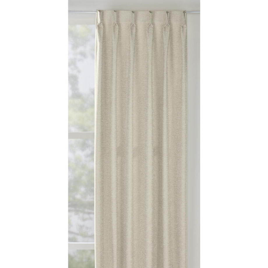 Gordijnstof Fiora Lichtdoorlatend - Licht Greige - Grijs#Beige - B150 Cm afbeelding 1