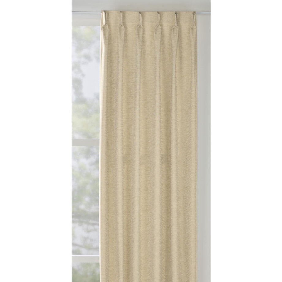 Leen Bakker - Gordijnstof Fiora - Champagne - Polyester/Katoen - Crème#Beige#Goudkleurig - B150 Cm Leen Bakker - Gordijnstof Fiora - Champagne - Polyester/Katoen - Crème#Beige#Goudkleurig - B150 Cm afbeelding 1