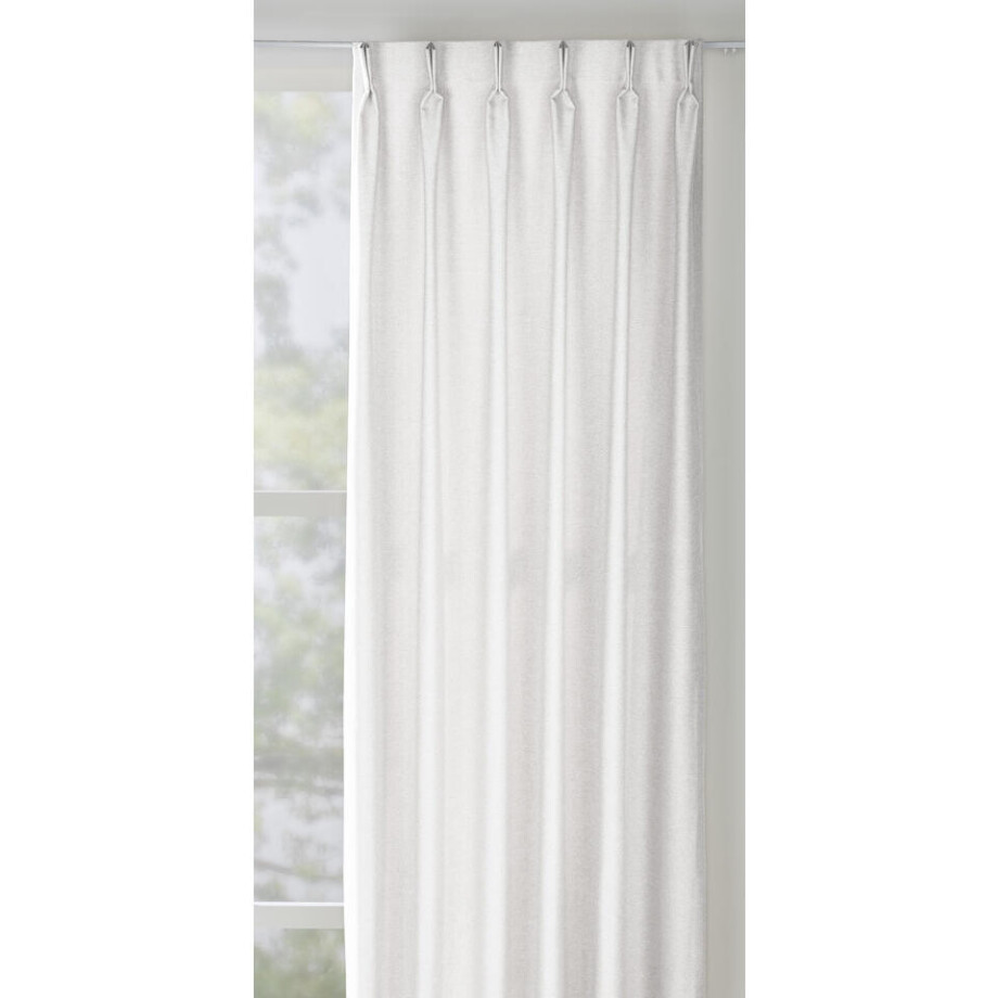Leen Bakker - Gordijnstof Lunora Lichtdoorlatend - Polyester/Gerecycled Kunststof - Wit - H300 Cm afbeelding 1