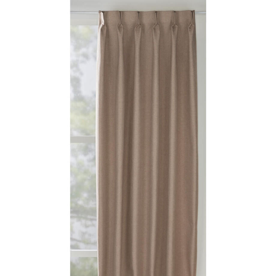 40% korting - Leen Bakker - Gordijnstof Nox Verduisterend - Oud - Acryl/Gerecycled Kunststof/Polyester/Nylon - Roze - B150 Cm afbeelding 1