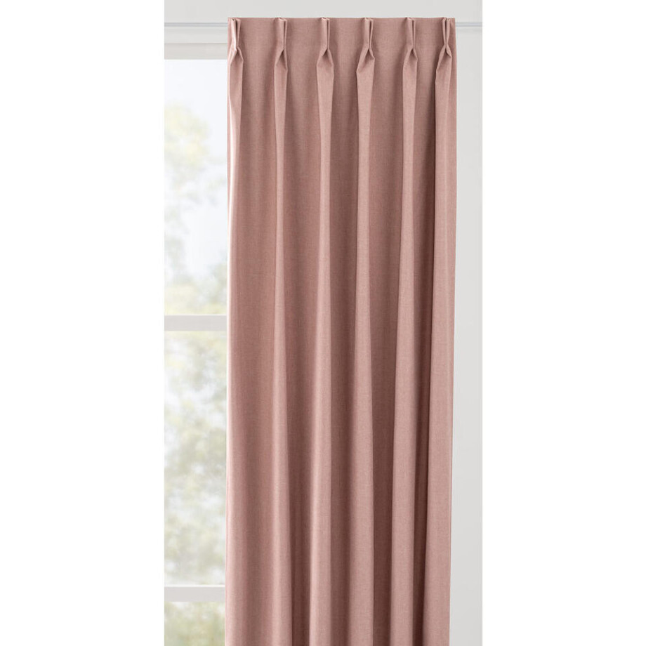 Leen Bakker - Gordijnstof Vince - Polyester - Roze - B150 Cm afbeelding 1