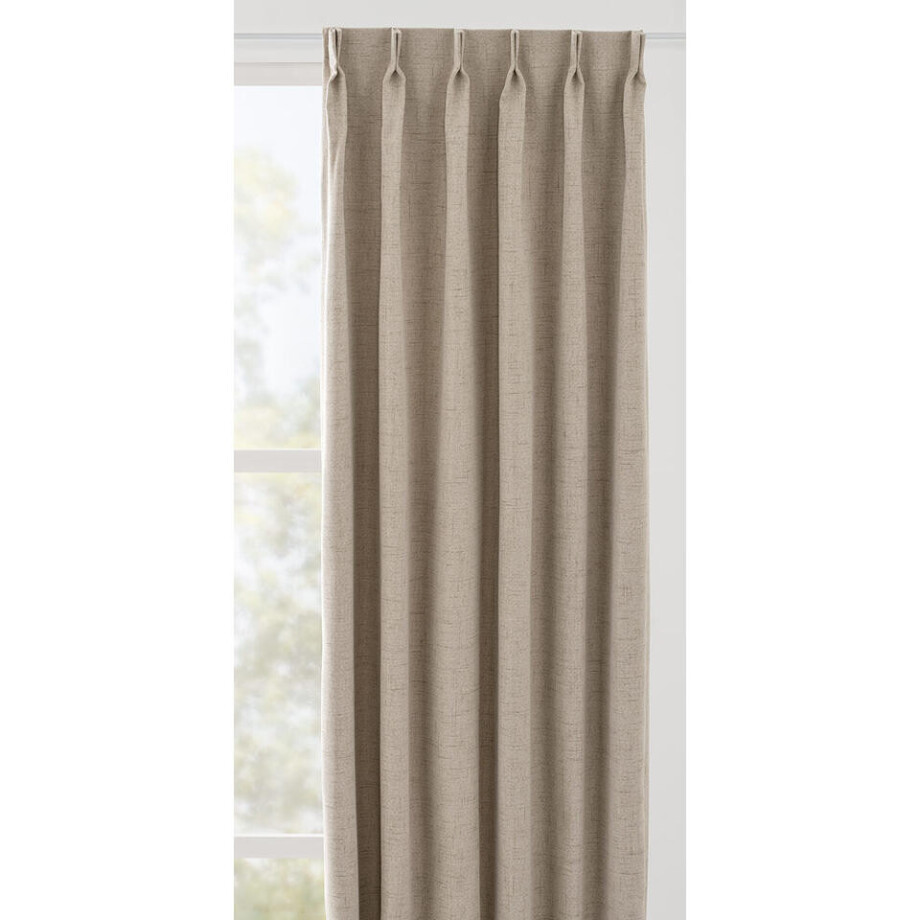 Leen Bakker - Gordijnstof Noud - Polyester - Beige Leen Bakker - Gordijnstof Noud - Polyester - Beige afbeelding 1