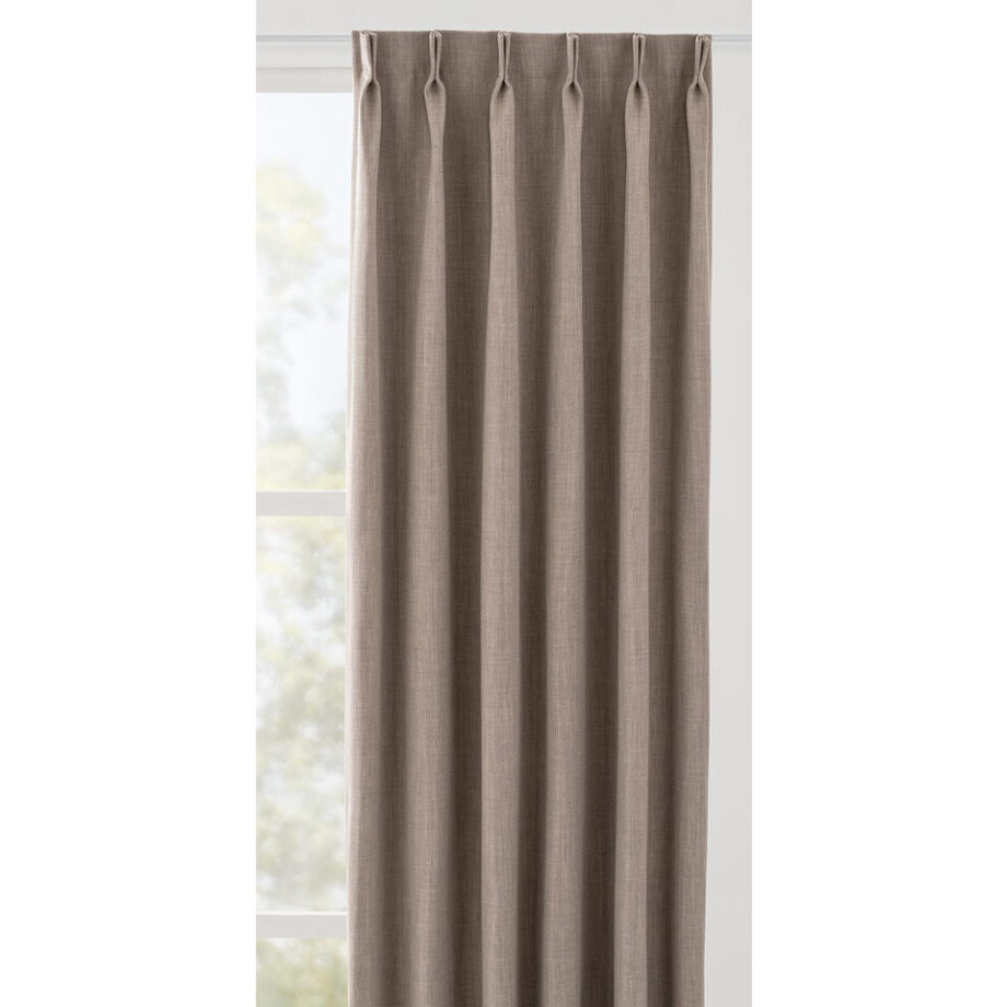 Leen Bakker - Gordijnstof Bowie - Licht - Polyester - Grijs - B150 Cm Leen Bakker - Gordijnstof Bowie - Licht - Polyester - Grijs - B150 Cm afbeelding 1