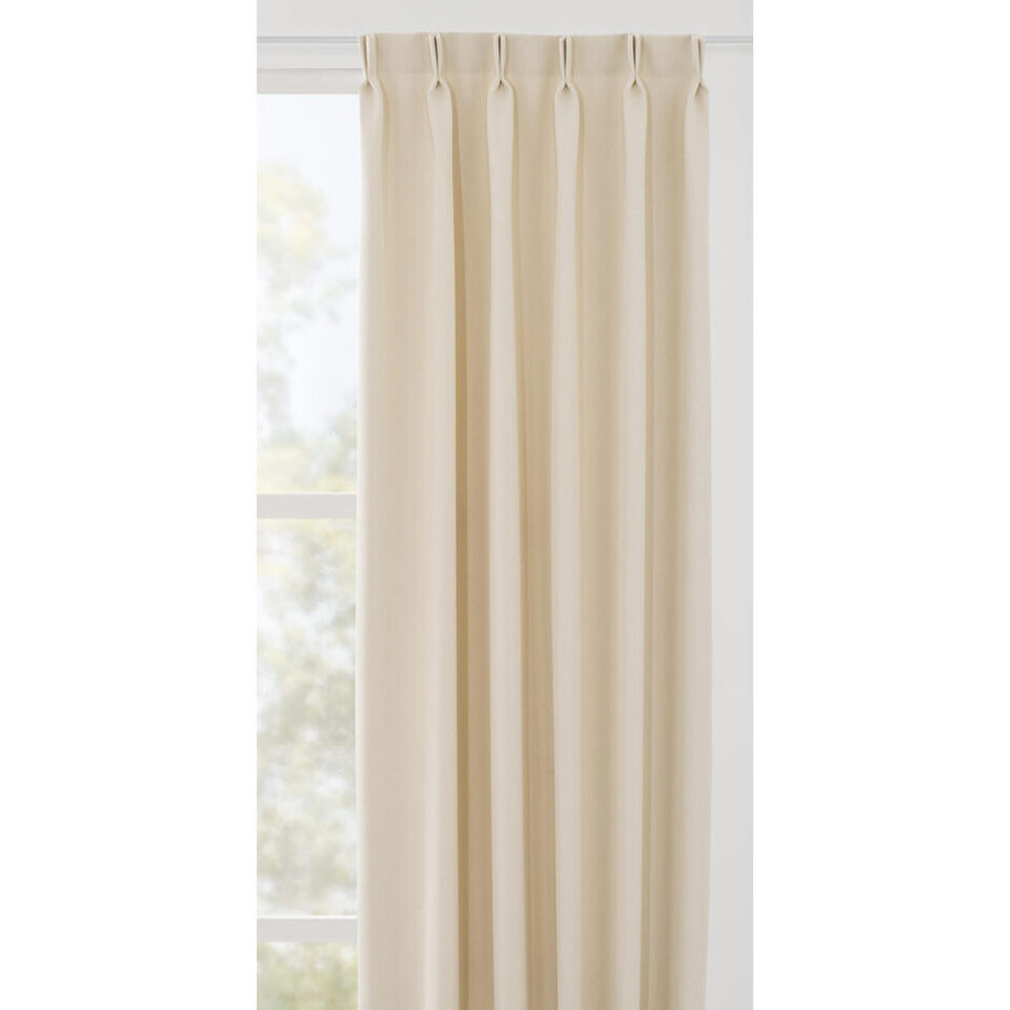 Leen Bakker - Gordijnstof Eric - Polyester - Wit - B150 Cm afbeelding 1