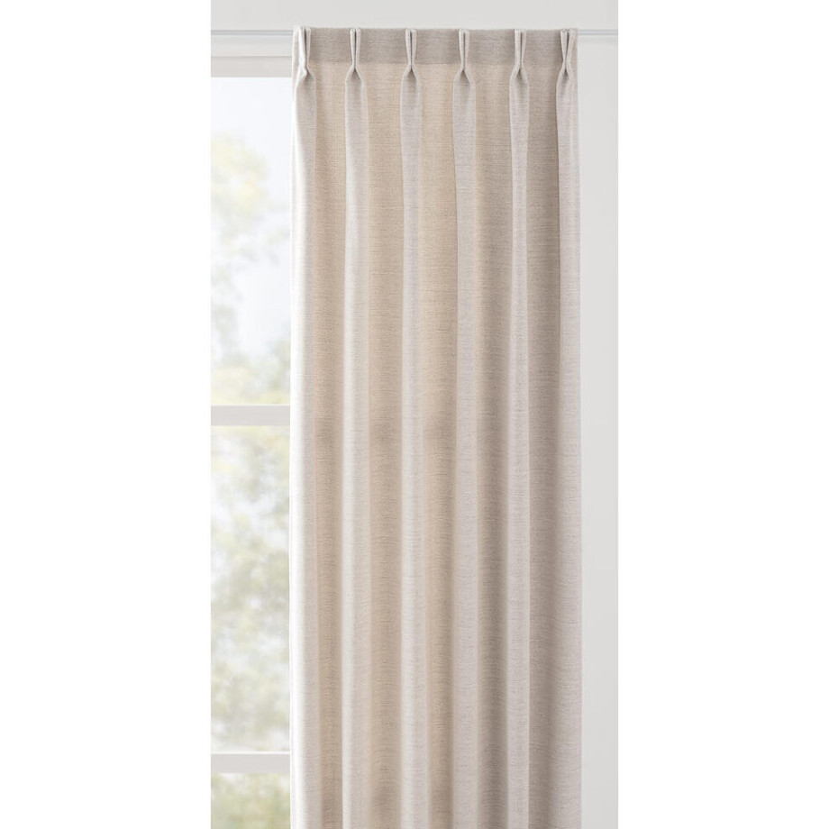 Leen Bakker - Gordijnstof Amy - Polyester - Wit - B150 Cm Leen Bakker - Gordijnstof Amy - Polyester - Wit - B150 Cm afbeelding 1