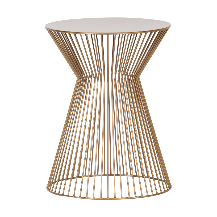 WOOOD Bijzettafel 'Suus' 35cm, kleur Goud afbeelding 1