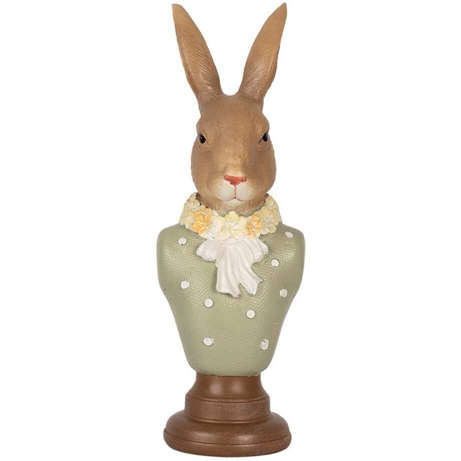 Clayre & Eef Decoratie Beeld Konijn 6x5x18 cm Bruin Kunststof Clayre & Eef Decoratie Beeld Konijn 6x5x18 cm Bruin Kunststof afbeelding 1