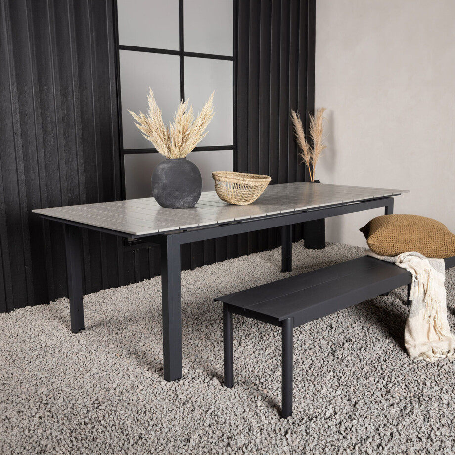 Nohr Uitschuifbare Tuintafel 'Ethen' 229/310 x 100cm, kleur Zwart afbeelding 1