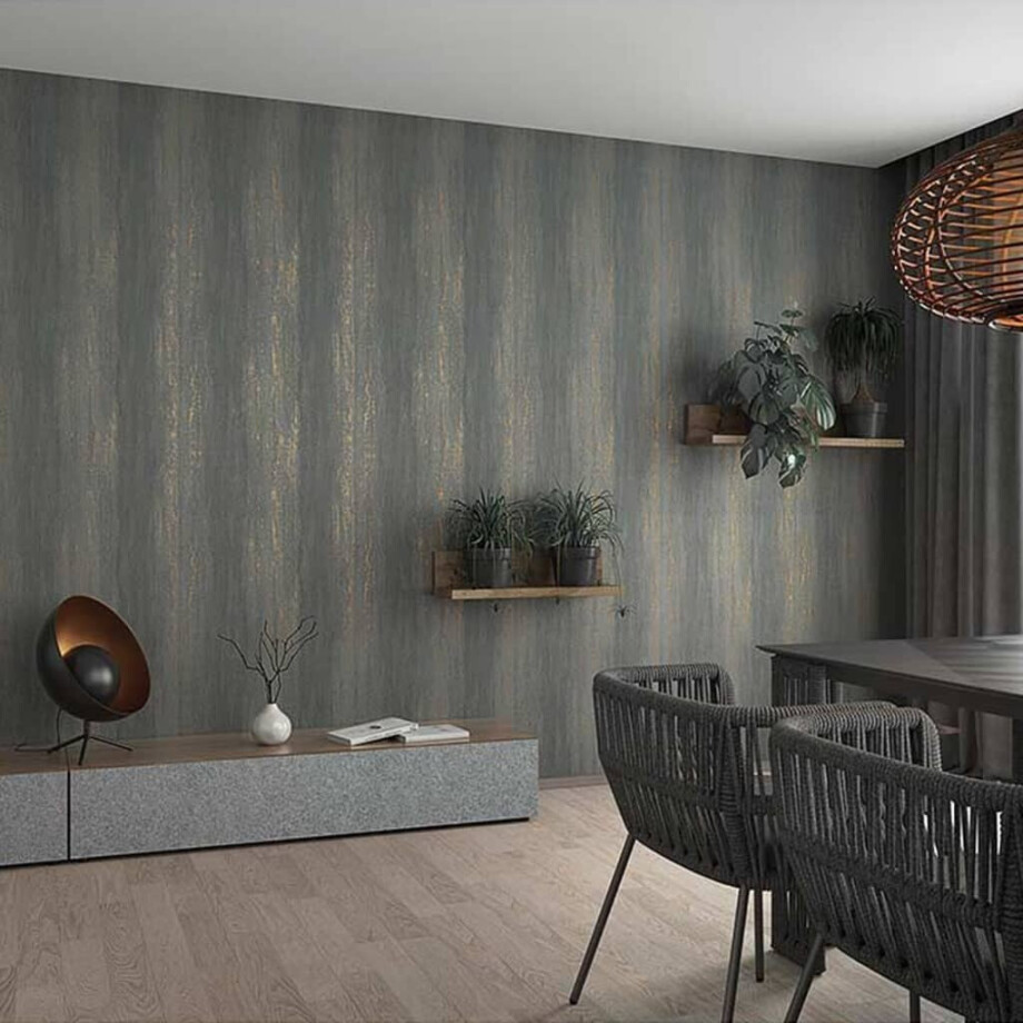 Noordwand Behang Topchic Stripes Effect metallic grijs afbeelding 1