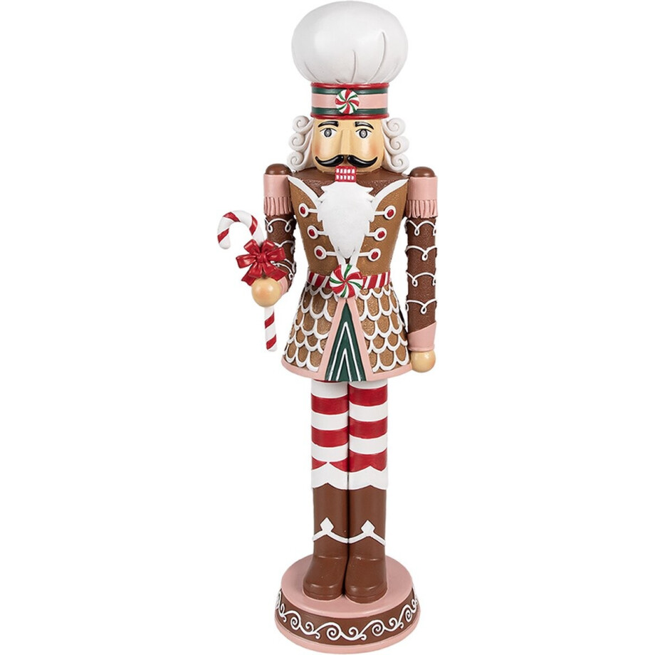 Clayre & Eef Decoratie Beeld Notenkraker 15x12x46 cm Bruin Kunststof Clayre & Eef Decoratie Beeld Notenkraker 15x12x46 cm Bruin Kunststof afbeelding 1