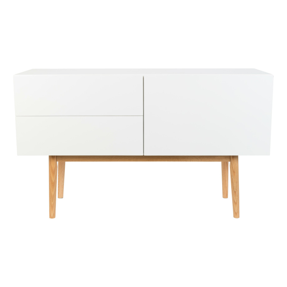 Zuiver Dressoir 'High on Wood' 120cm, kleur Glossy White afbeelding 1