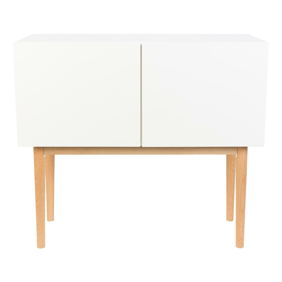 Zuiver Dressoir 'High on Wood' 90cm, kleur Glossy White afbeelding 1