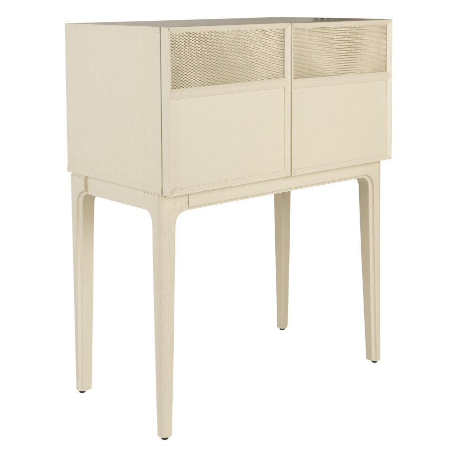 Zuiver Dressoir 'June' Eikenhout en metaal, 80cm, kleur Beige afbeelding 