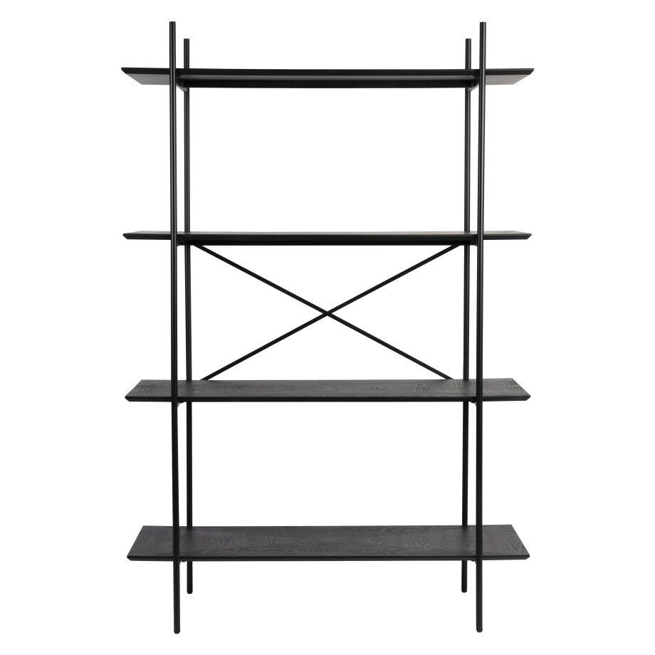 ZILT Wandkast 'Aditya' 180 x 120cm, kleur Zwart afbeelding 1