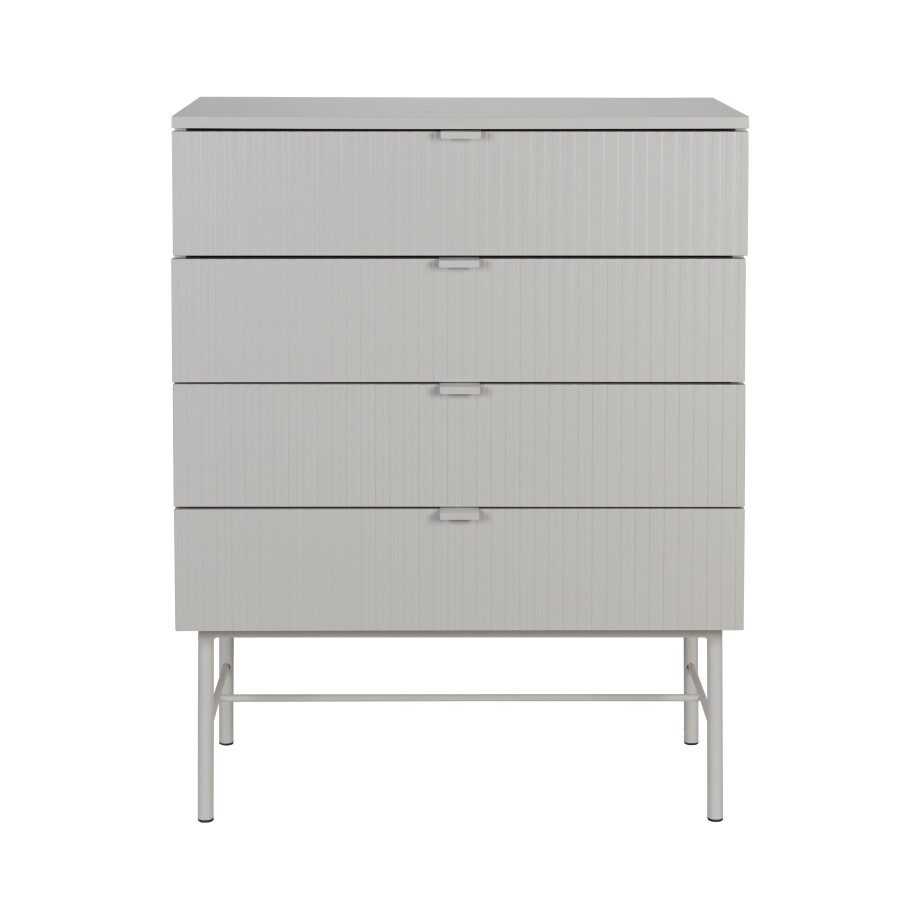 ZILT Ladekast 'Shanin' Met 4 lades, kleur Beige ZILT Ladekast 'Shanin' Met 4 lades, kleur Beige afbeelding