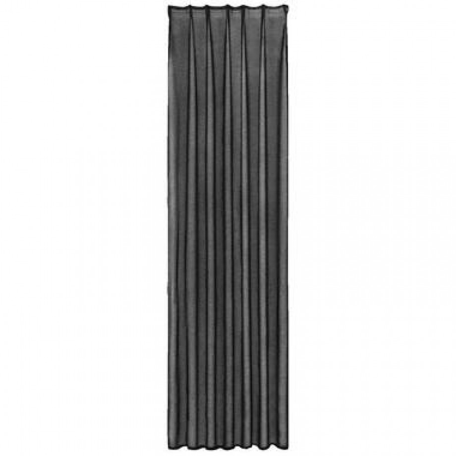 Gordijn Britt - zwart - 280x140 cm (1 stuk) - Leen Bakker afbeelding 1