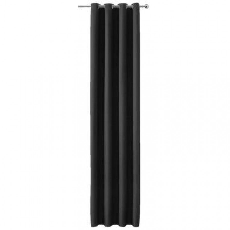 Gordijn Thijs - zwart - 280x140 cm (1 stuk) - Leen Bakker afbeelding 1