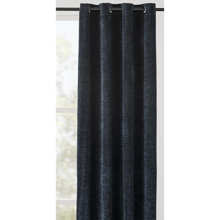 Leen Bakker - Gordijn Leander - 140x280 Cm (1 Stuk) - Polyester - Blauw Leen Bakker - Gordijn Leander - 140x280 Cm (1 Stuk) - Polyester - Blauw afbeelding 1