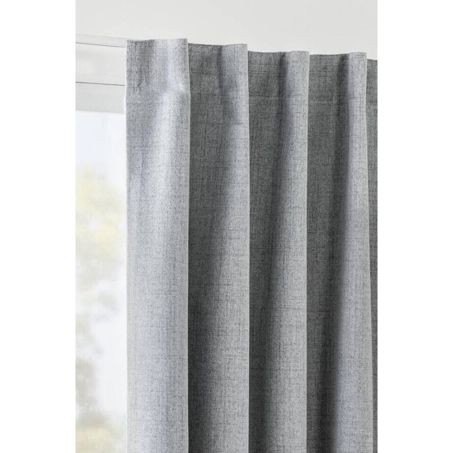 Leen Bakker - Gordijn Lana - Licht - 135x280 Cm (1 Stuk) - Polyester - Grijs Leen Bakker - Gordijn Lana - Licht - 135x280 Cm (1 Stuk) - Polyester - Grijs afbeelding 1