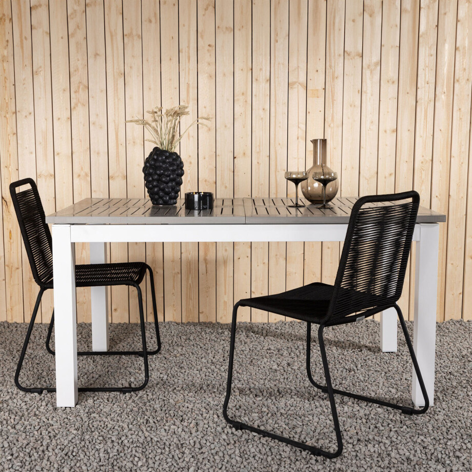 Nohr Uitschuifbare Tuintafel 'Candise' 152/210 x 90cm, kleur Wit afbeelding 1