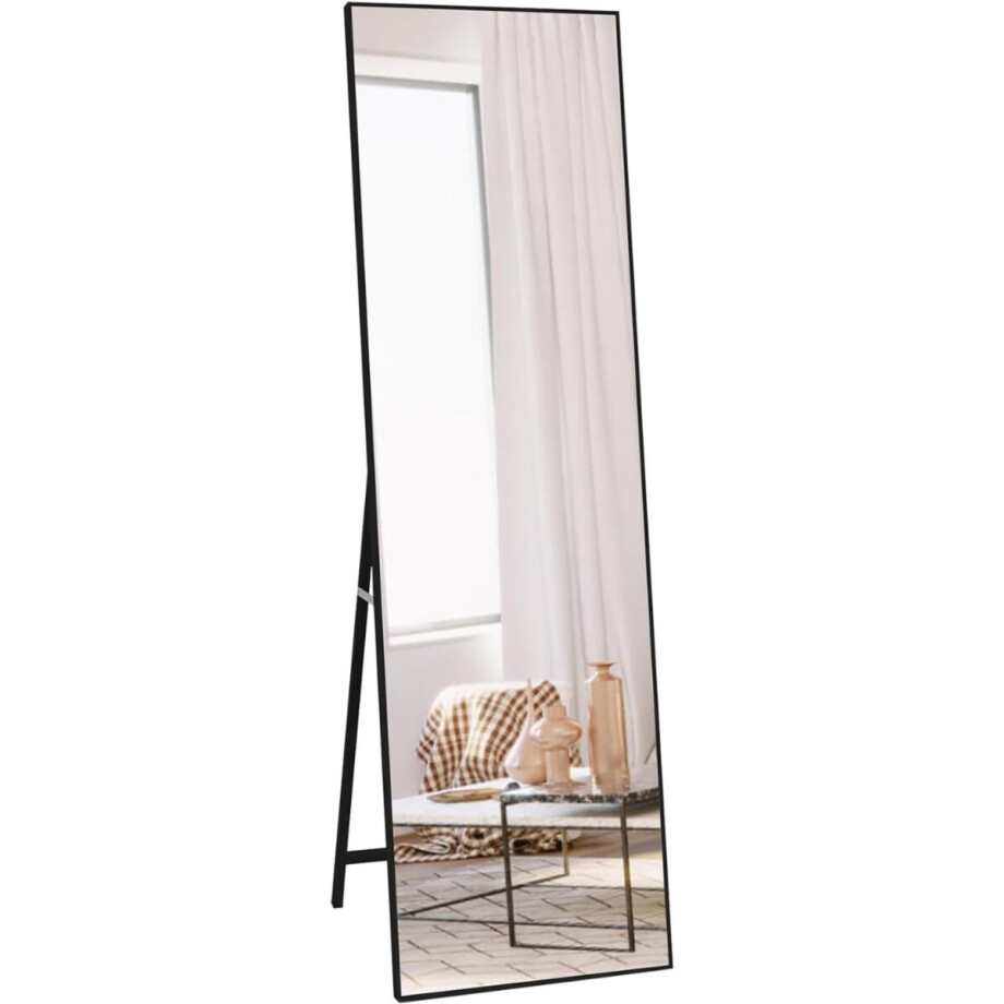 White-Label® Passpiegel Staand - Slaapkamer Spiegel - Wandspiegel afbeelding 1