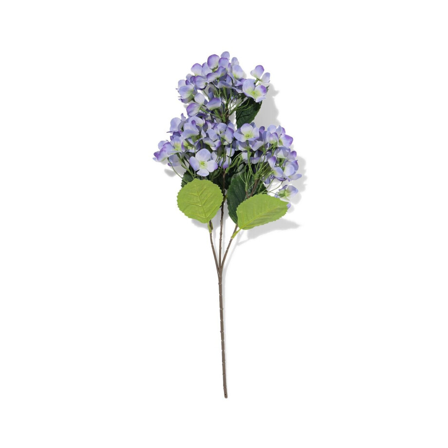 HEMA HEMA Kunstbloem Hortensia 55cm Paars-blauw (paars) HEMA HEMA Kunstbloem Hortensia 55cm Paars-blauw (paars) afbeelding 1